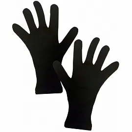Перчатки защитные трикотажные черные (размер 8, M, 10 пар в упаковке)