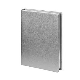 Ежедневник недатированный Attache Selection Metal, А5, 160 л., серебро