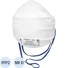 Полумаска фильтрующая АЛИНА-200(33072/2635) без кл FFP2 NR D до 12ПДК