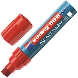 Маркер для бумаги для флипчартов Edding E-388/002 красный (толщина линии 4-12 мм) скошенный наконечник