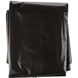 Мешки для мусора на 160 л черные (ПВД, 50 мкм, в упаковке 50 штук, 90х110 см)