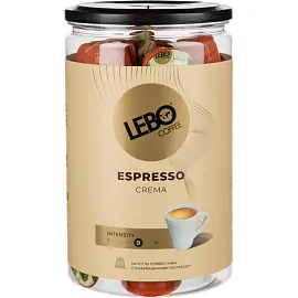 Кофе в капсулах для кофемашин Lebo Espresso Crema (40 штук в упаковке)