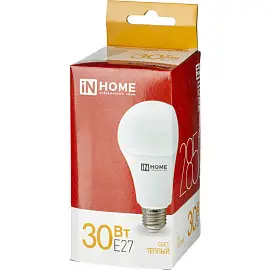 Лампа светодиодная In Home LED-A70-VC груша 30Вт 3000K 2850Лм 220В 4690612024127