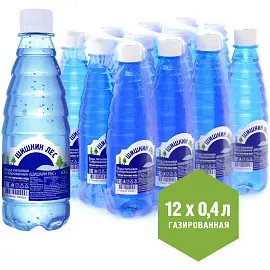 Вода питьевая Шишкин Лес газированная 0,4 л (12 штук в упаковке)