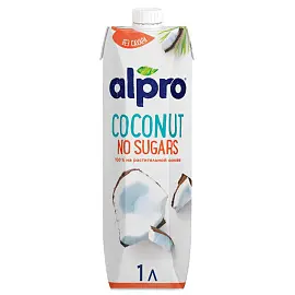 Напиток кокосовый Alpro без сахара обогащенный кальцием и витаминами 1.2% 1 л