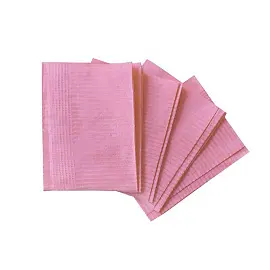 Салфетка одноразовая нестерильная в сложении 45x33 см (розовая, 500 штук в упаковке)