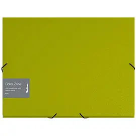 Папка-короб на резинке Berlingo "Color Zone" А4, 50мм, 1000мкм, салатовая