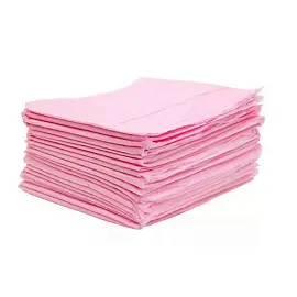 Простыня одноразовая Чистовье Люкс нестерильная в сложении 200 x 90 см (розовая, 10 штук в упаковке)