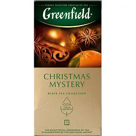 Чай черный Greenfield Christmas Mystery 25 пакетиков (пряности, цитрус)
