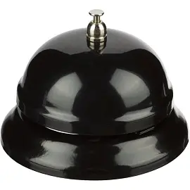 Звонок настольный диаметр 85 мм черный