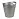 Корзина для мусора с ручками Uniplast 12 л пластик серая (29х30 см)