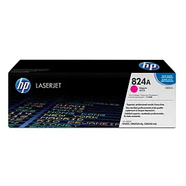 Картридж лазерный HP (CB383A) ColorLaserJet CP6015 и другие, №824A, пурпурный, оригинальный, ресурс 21000 страниц