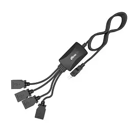 Разветвитель USB Ritmix CR-2405 black (USB хаб) 4 порта USB (15119259)