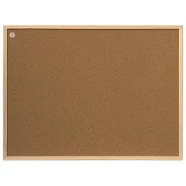 Доска пробковая для объявлений 80x60 см, деревянная рамка, 2х3 ECO, (Польша), TC86/C