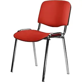 Стул офисный Easy Chair Rio Изо Z29 красный (искусственная кожа, металл хромированный)