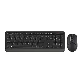 Набор клавиатура+мышь A4Tech Fstyler (FG1012 BLACK) клав:черн/сер мышь:черн