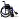 Кресло-коляска Кресло-каталка, пневмо колеса, до 120кг, ш.с.46см, Armed H035, 1955804 Фото 2