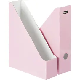 Лоток вертикальный для бумаг 75 мм Attache Selection Flamingo картонный розовый (2 штуки в упаковке)