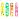 Набор текстовыделителей MESHU "Cat s paw" 04цв., неоновые цвета, 1-5мм, ПВХ бокс с европодвесом Фото 1