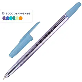 Ручка шариковая неавтоматическая в ассортименте Deli P1-Macaron синяя (толщина линии 0.5 мм)