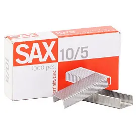 Скобы для степлера №10 Sax оцинкованные (1000 штук в упаковке)