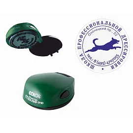 Оснастка для печати овальная Colop Stamp Mouse R40 40 мм зеленая