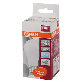 Лампа светодиодная Osram LEDSCLA150 А 13Вт E27 4000К 1521Лм 240В 4058075057043