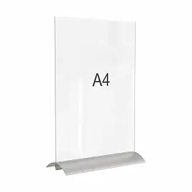 Подставка настольная для рекламных материалов A4 двусторонняя пружинный механизм Attache