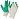 Перчатки рабочие защитные трикотажные с двойным латексным покрытием белые/зеленые (13 класс, универсальный размер) Фото 1