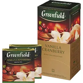 Чай Greenfield Vanilla Cranberry черный фольгир. 25пак/уп 1118-10,738745