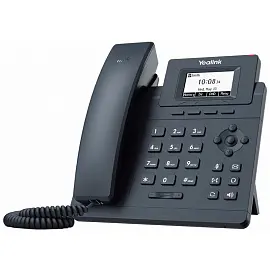 IP телефон SIP Yealink SIP-T30P черный (БП в комплекте)