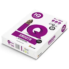 Бумага для офисной техники IQ Smooth (А4, марка A+, 90 г/кв.м, 500 листов)