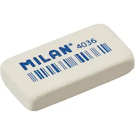 Ластик Milan 4036 из натурального каучука прямоугольный 39x20x8 мм