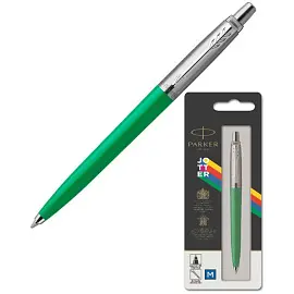 Ручка шариковая Parker Jotter Originals Green цвет чернил синий цвет корпуса серебристый/зеленый (артикул производителя 2076058)