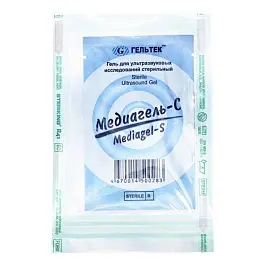 Гель для УЗИ Гельтек Медиагель-С высокой вязкости 15 г бесцветный стерильный (в пакетиках)