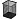 Подставка-стакан M&G квадрат,метал сетка, черн, 78х100мм