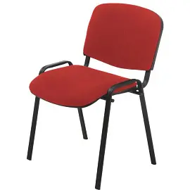 Стул офисный Easy Chair Rio красный (ткань, металл черный)