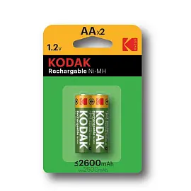 Аккумулятор AA 2600 мАч Kodak 2 штуки в упаковке Ni-Mh