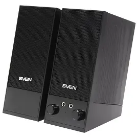 Колонки Sven SPS-604, 2*2W, деревянный корпус, питание от USB, черный