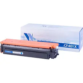 Картридж лазерный NV PRINT (NV-CF401X) для HP M252dw/M252n/M274n/M277dw/M277n, голубой, ресурс 2300 страниц
