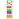 Закладки клейкие неоновые STAFF, 45х12 мм, 200 штук (8 цветов х 25 листов), на пластиковой линейке 12 см, 129356