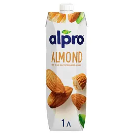 Напиток миндальный Alpro ультрапастеризованный обогащенный кальцием и витаминами 1 л