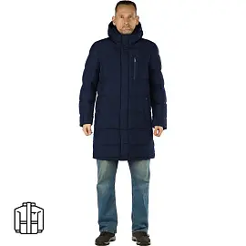 Куртка-парка муж.с капюшоном ТМ Vizani цв.синий(р-p XL)
