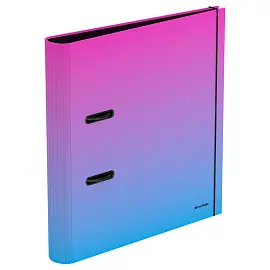 Папка-регистратор Berlingo "Radiance", 50мм, ламинированная, розовый/голубой градиент