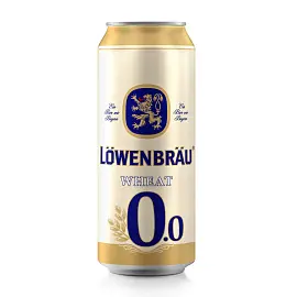 Пиво безалкогольное Lowenbrau светлое нефильтрованное банка 0.45 л