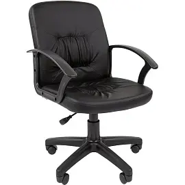 Кресло для руководителя Стандарт СТ-51 черное (экокожа, пластик)
