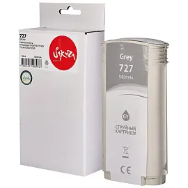 Картридж струйный Sakura B3P24A (727 Gray) для HP серый совместимый