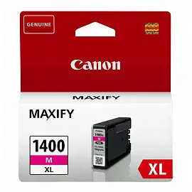 Картридж струйный Canon PGI-1400XL M 9203B001 пурпурный оригинальный повышенной емкости