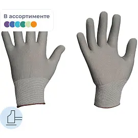 Перчатки рабочие защитные полиэфирные (15 класс, размер S-7)