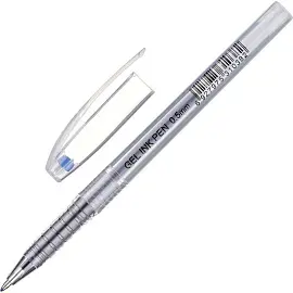 Ручка гелевая неавтоматическая Attache Ice синяя (толщина линии 0.5 мм)